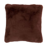 Paris Prix Coussin Imitation Fourrure  Cutie  45x45cm Marron Clair