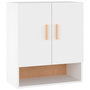 Voir la diapositive 2 : VIDAXL Armoire murale Blanc 60x31x70 cm Bois d'ingenierie