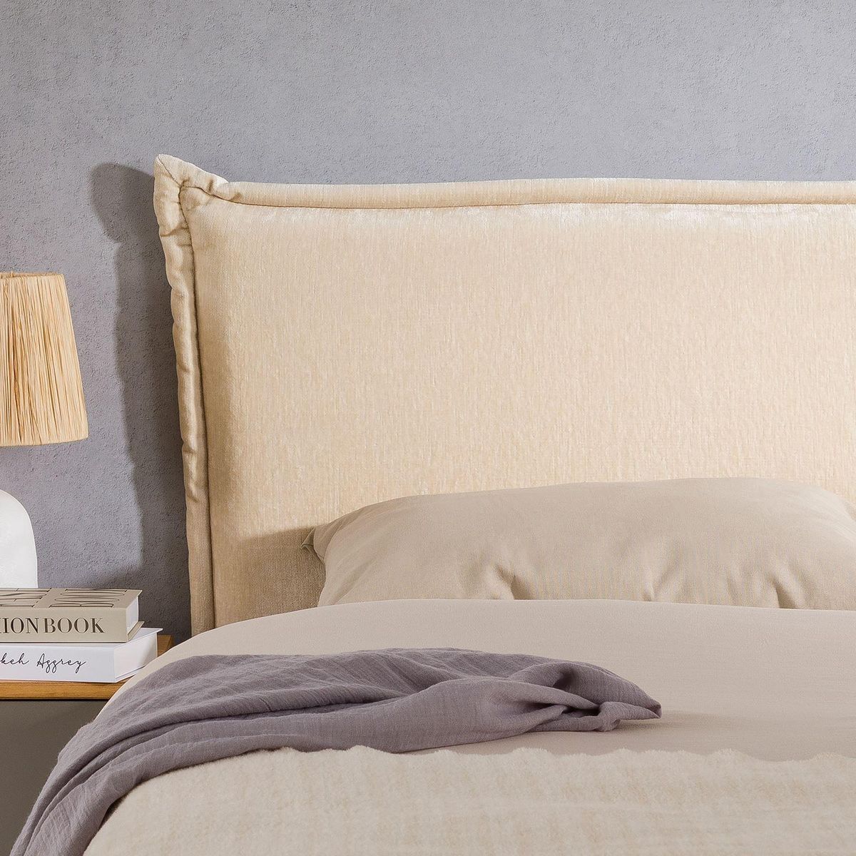 IDIMEX Tête de lit SAVER 120 sur pieds, en tissu