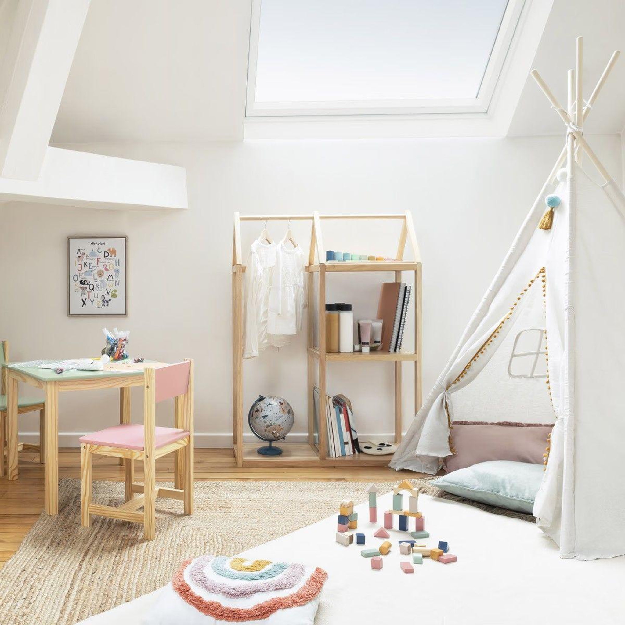 Voir la diapositive 2 : Atmosphera Kids Jeu de Construction  50 pièces  15cm Multicolore