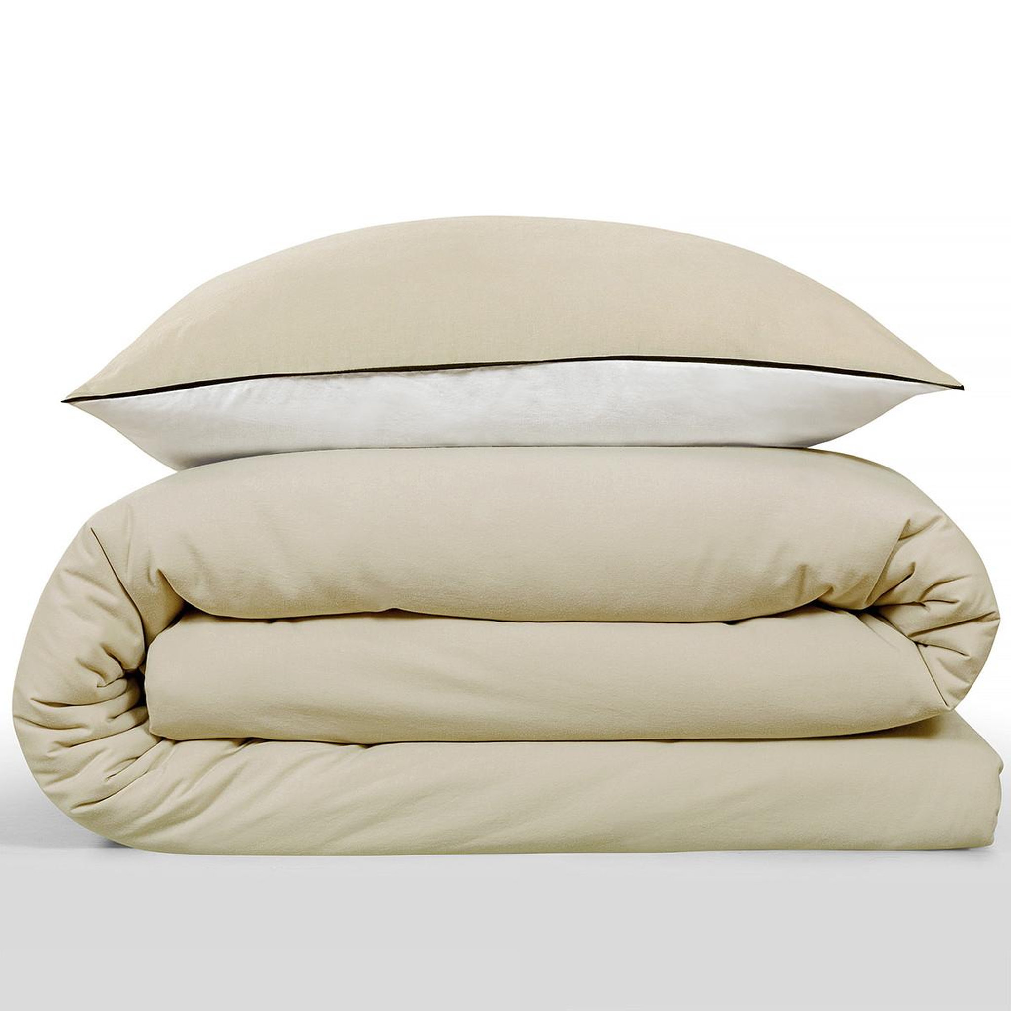 Voir la diapositive 2 : FUTURE HOME Parure de lit simple bicolore