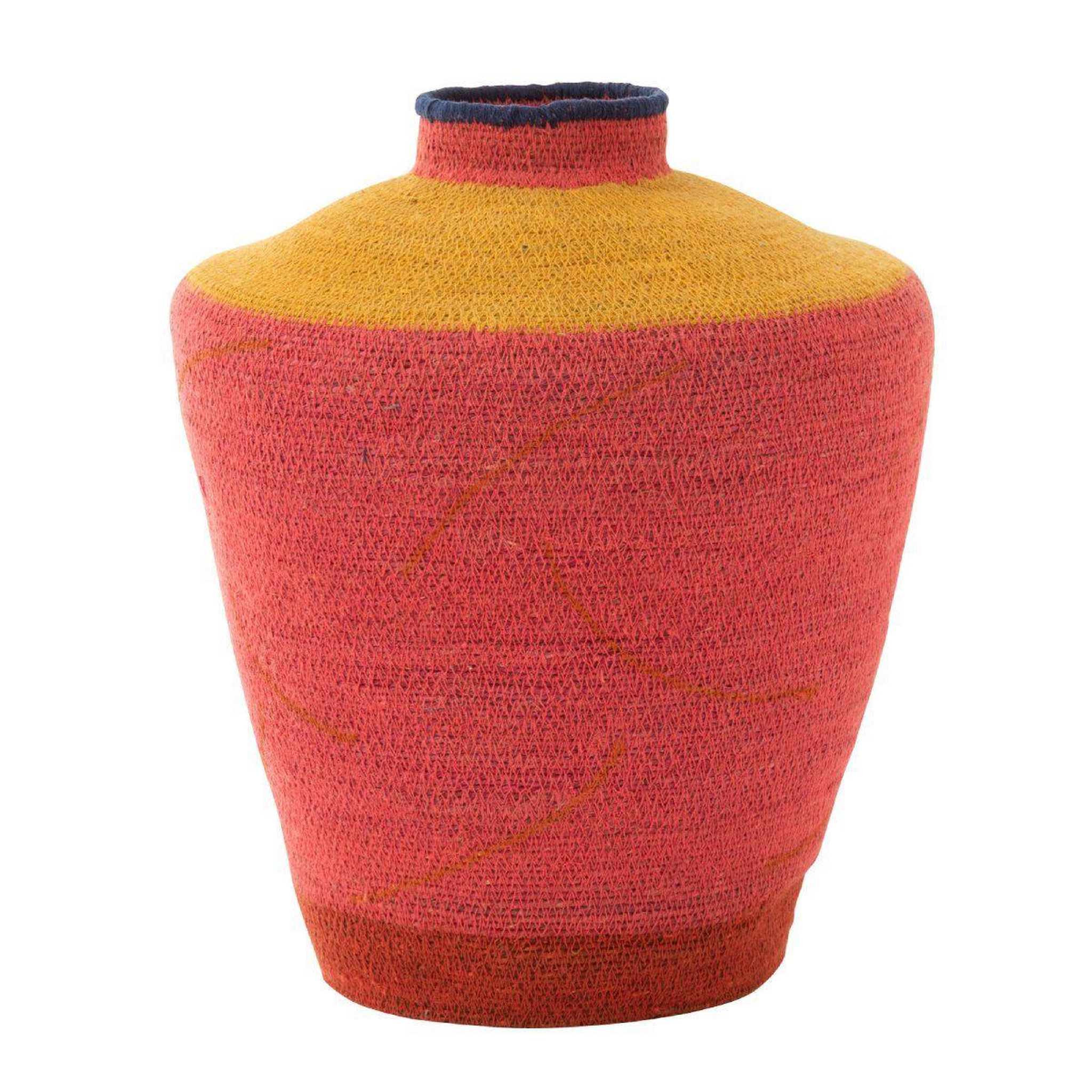 J-LINE Vase déco jonc de mer  desire  38cm rose
