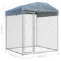 Voir la diapositive 5 : VIDAXL Chenil d'exterieur avec toit pour chiens 193x193x225 cm