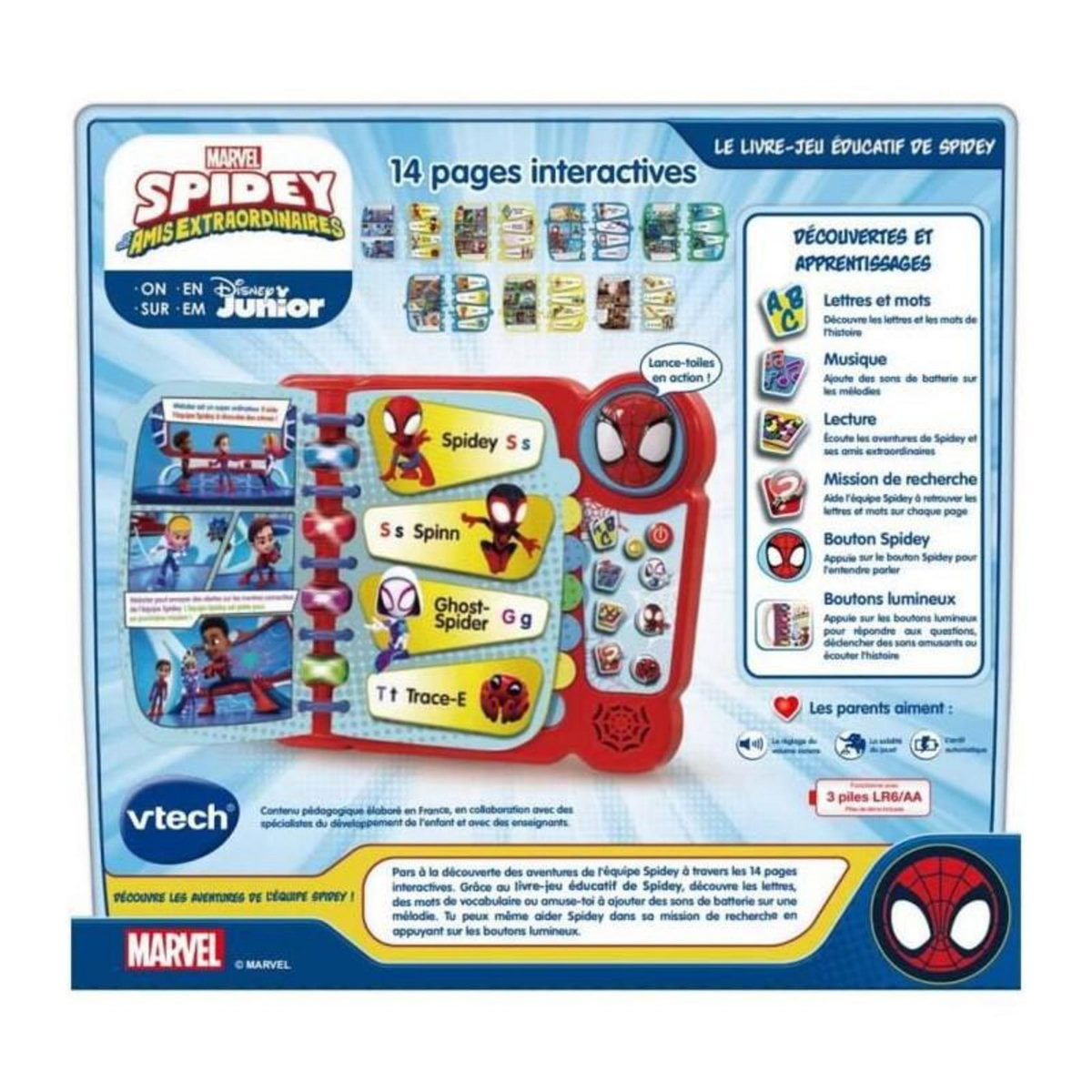 VTECH VTECH - SPIDEY - Mon Livre-Jeu Educatif