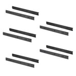 EMUCA SRL 5 paires de coulisses a billes pour tiroirs à sortie totale, H 45 mm, L 450 mm, noir