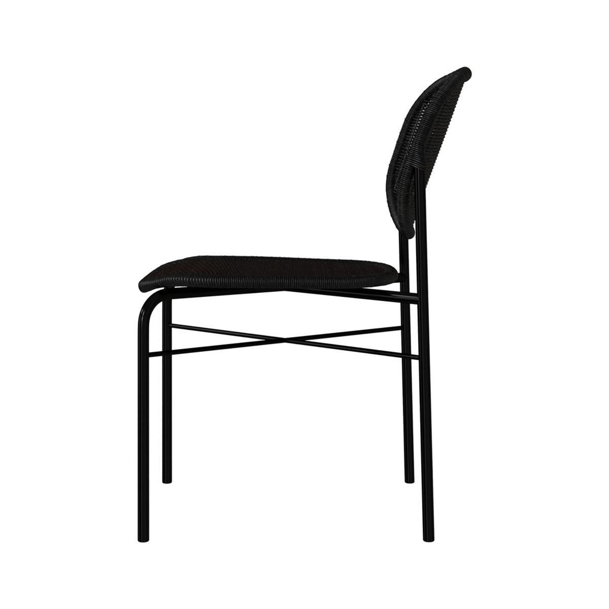 Rendez vous déco Lot de 2 chaises en résine tressée naturelle et pieds en métal - Messa