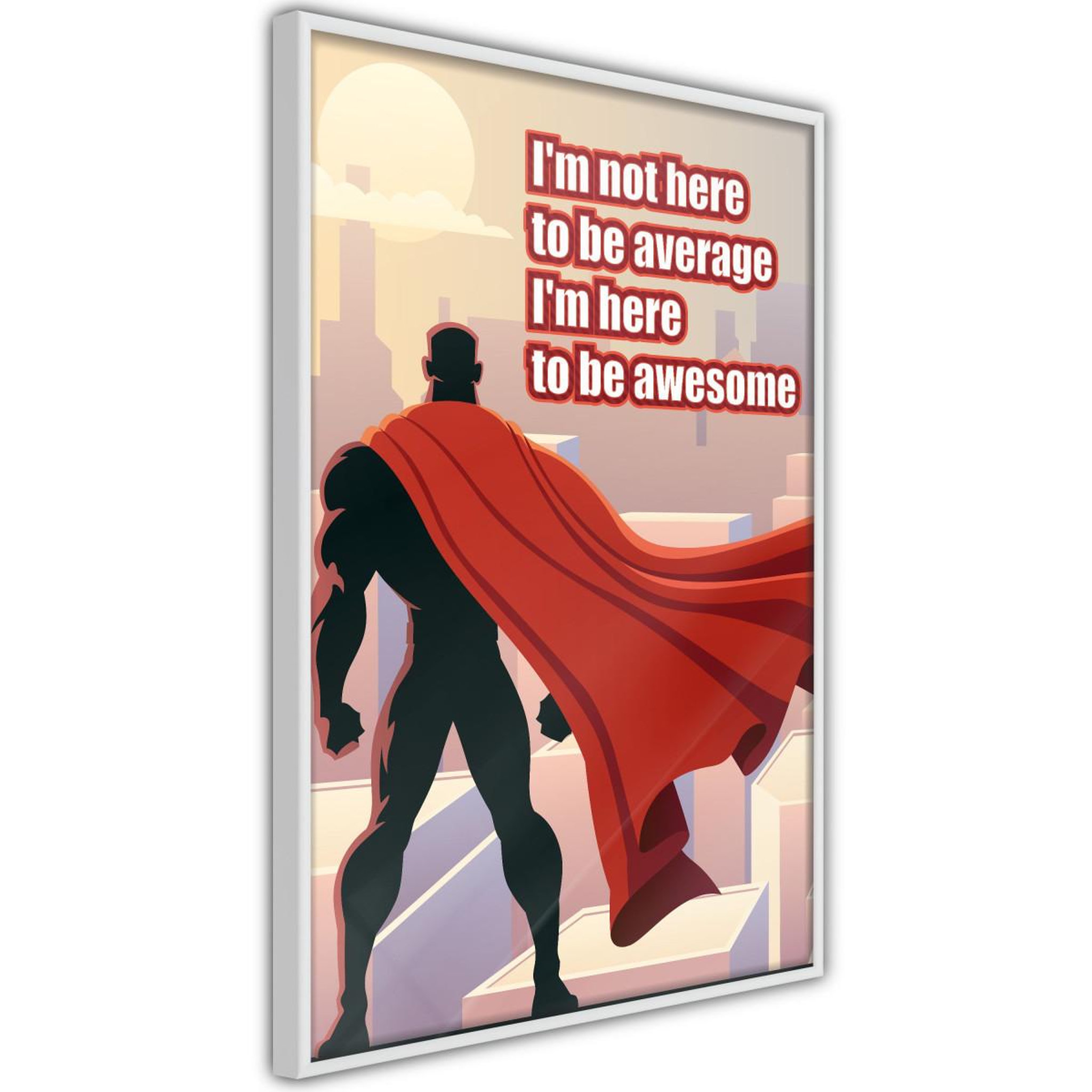 Paris Prix Affiche murale encadrée  be your own superhero