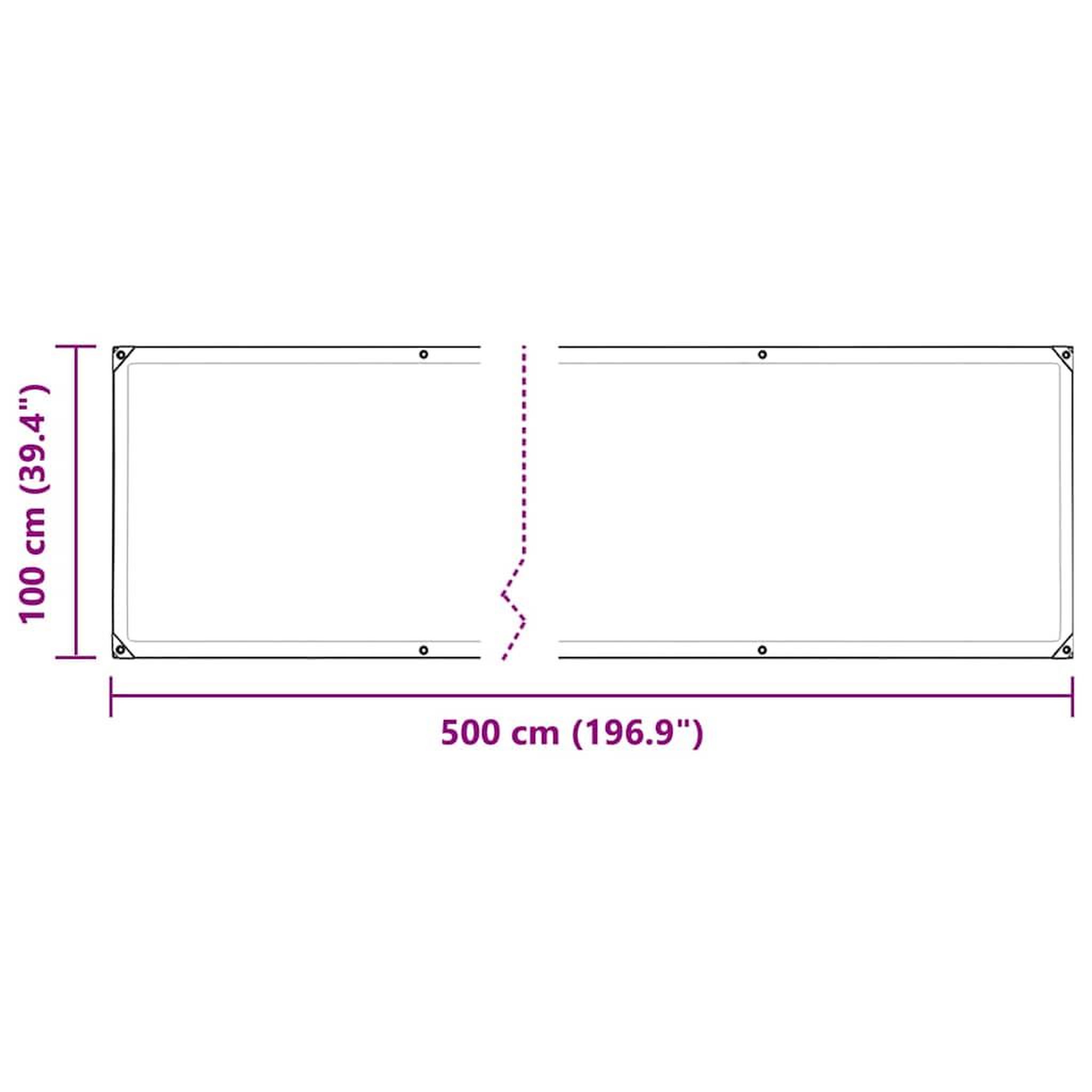 Voir la diapositive 6 : VIDAXL Bache transparente avec œillets 1x5 m polyethylene