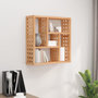 Voir la diapositive 1 : VIDAXL Etagere murale 49x15x49 cm Bois massif de noyer