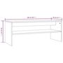 Voir la diapositive 6 : VIDAXL Table basse Chene fume 100x40x40 cm Bois d'ingenierie