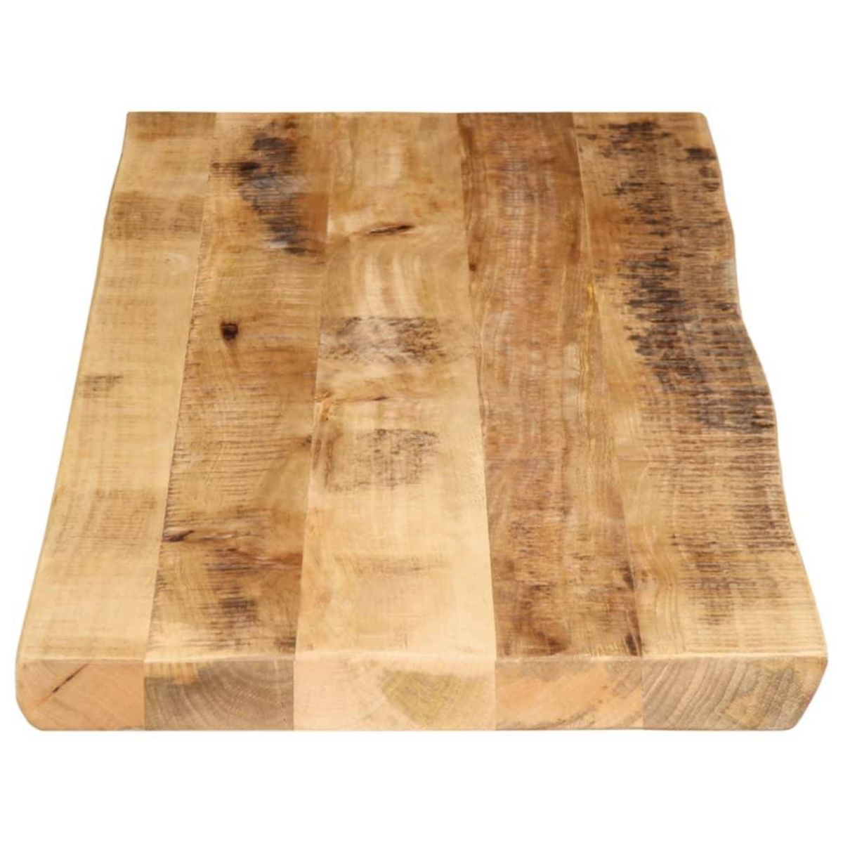 VIDAXL Dessus de table bord vivant 120x40x2,5 cm bois de manguier brut