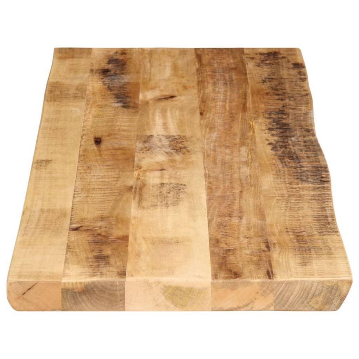 VIDAXL Dessus de table bord vivant 120x40x2,5 cm bois de manguier brut