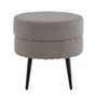 Voir la diapositive 2 : Venture Home Venture Home Pouf Pot 40x40x40 cm Teddy Noir et gris
