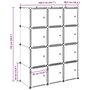 Voir la diapositive 6 : VIDAXL Cubes de rangement 12 pcs avec tiges de suspension PP