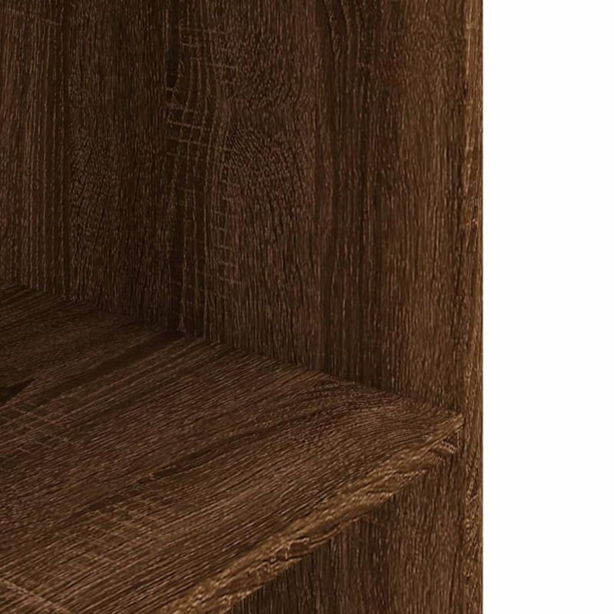 VIDAXL Support pour aquarium chêne marron 80x35x60cm bois d ingénierie