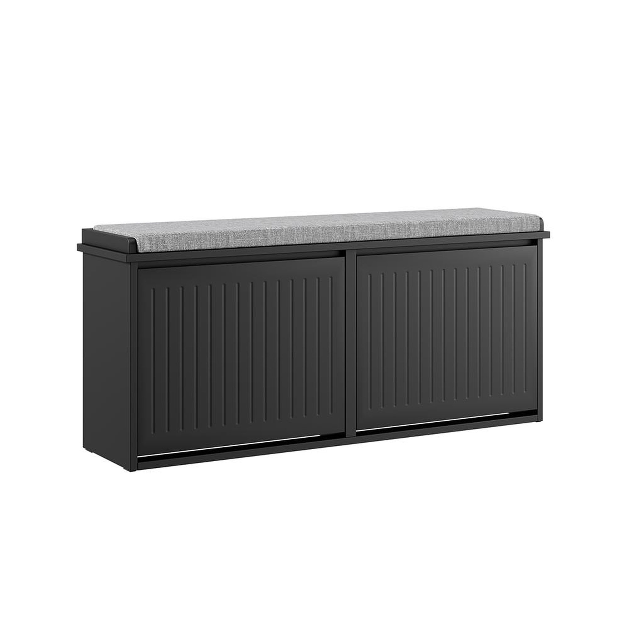 SOBUY SoBuy - Banc de rangement à chaussures avec deux portes - Moderne - FSR98-XL. Coloris disponibles : Blanc, Gris