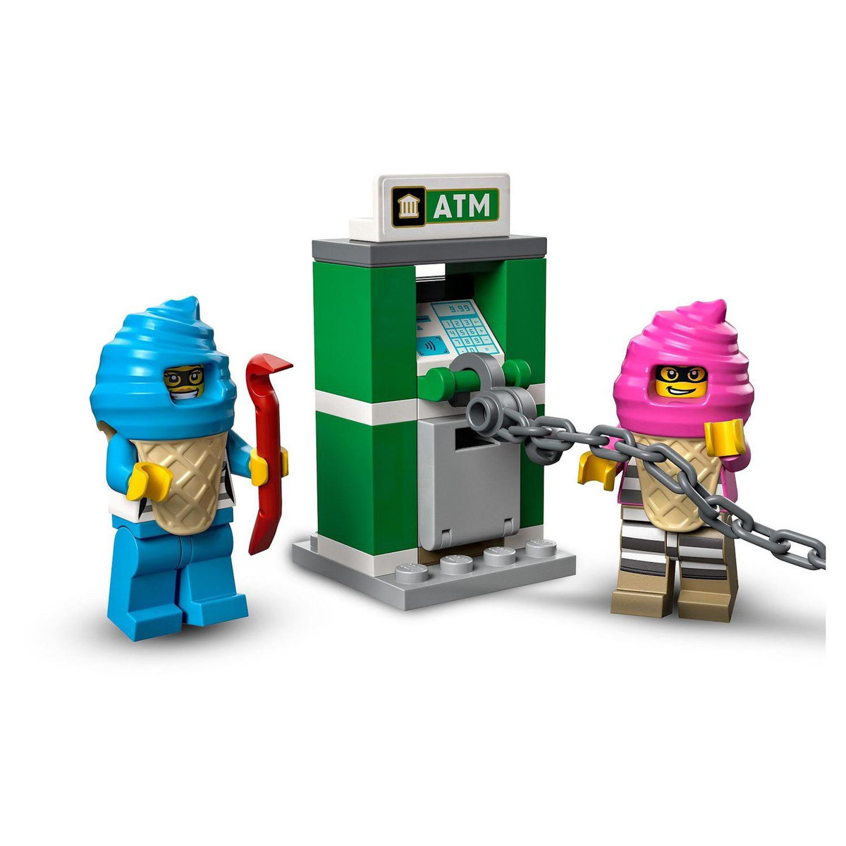 LEGO City 60314 - La Course-Poursuite du Camion de Glaces, Jouet Voiture Enfants dès 5 Ans