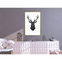 Voir la diapositive 2 : Paris Prix Affiche Murale Encadrée  Geometric Stag