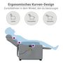 Voir la diapositive 6 : VIDAXL Fauteuil inclinable de massage electrique Gris clair Tissu