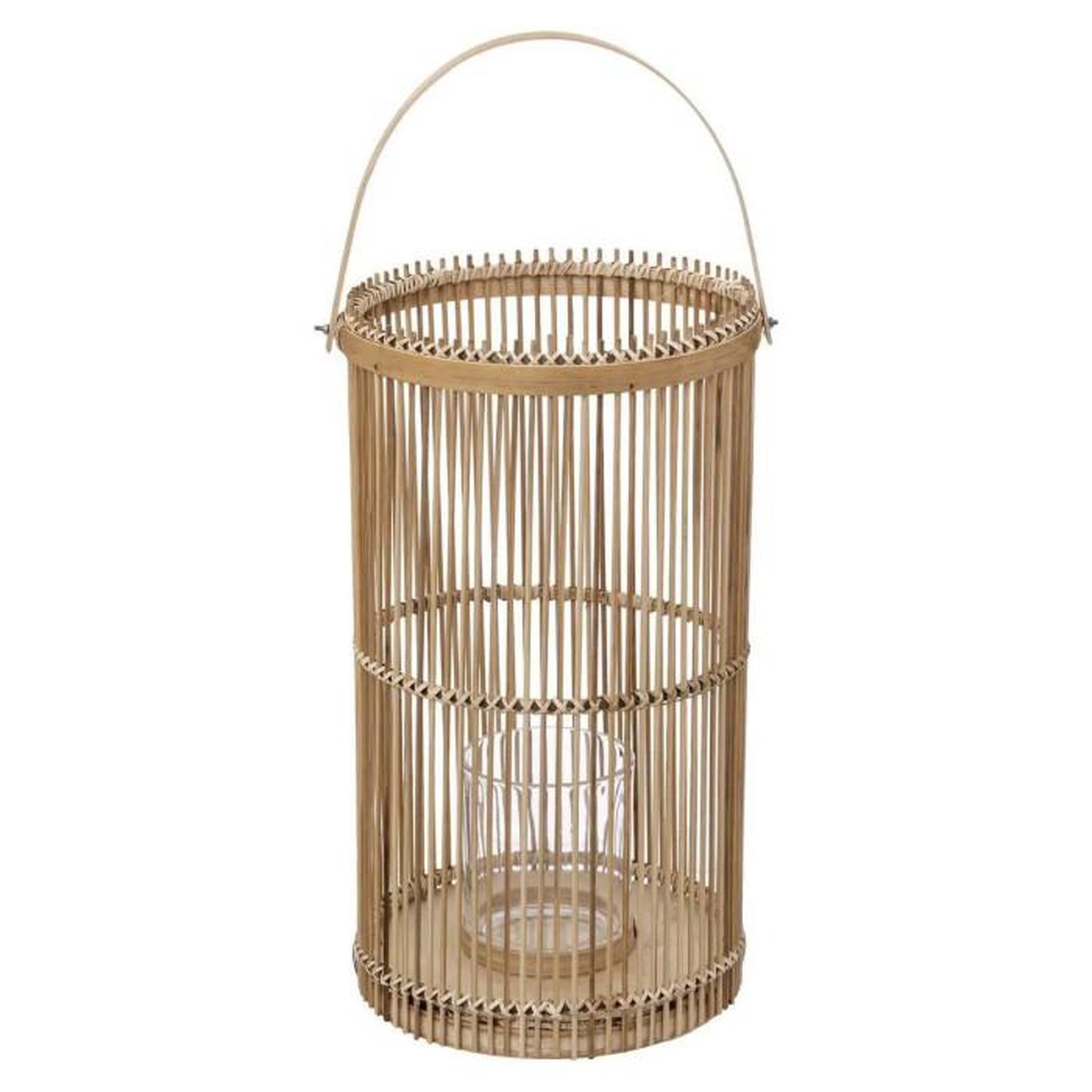Voir la diapositive 2 : ATMOSPHERA Lot de 2 Lanternes Déco  Bambou  40cm Naturel