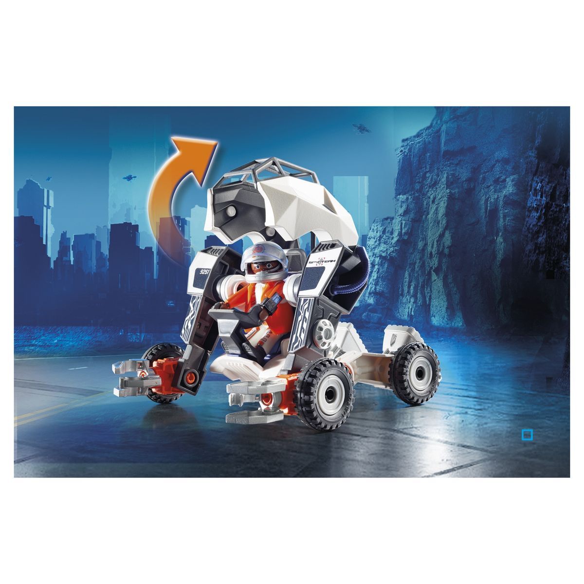 PLAYMOBIL 9251 - Top Agents - Chef Spy Team avec robot