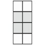 Voir la diapositive 4 : VIDAXL Porte coulissante noir 90x205 cm verre trempe aluminium