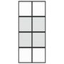 Voir la diapositive 4 : VIDAXL Porte coulissante noir 90x205 cm verre trempe aluminium