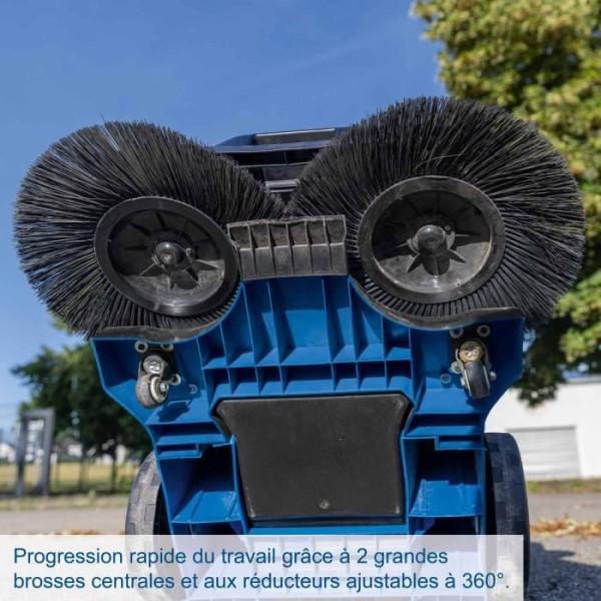 Voir la diapositive 4 : SCHEPPACH Balayeuse sans fil SCHEPPACH - C-S610-X SET S - 20L - Largeur brosse 61 cm - Batterie 20V 1Ah IXES + chargeur