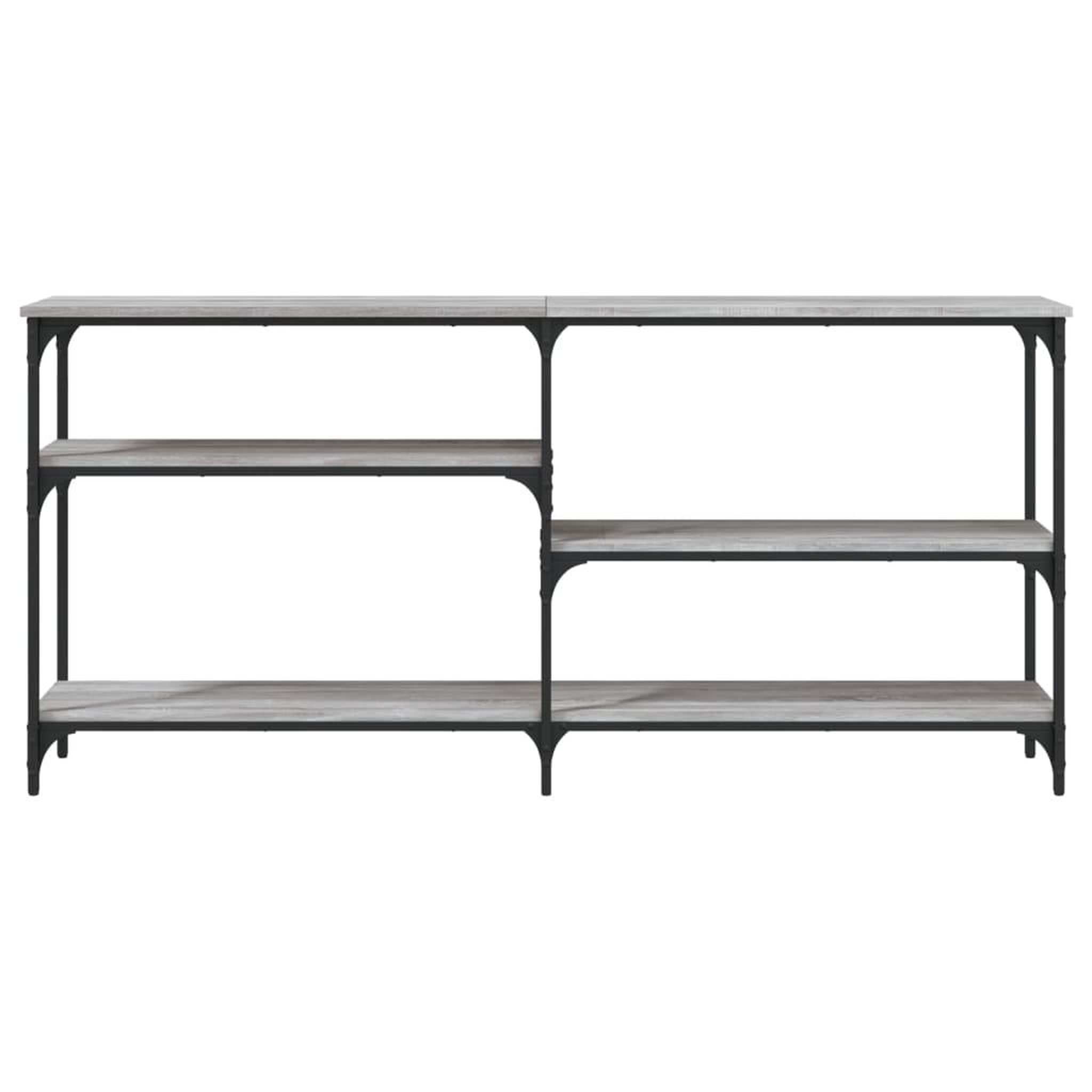 Voir la diapositive 4 : VIDAXL Table console sonoma gris 160x29x75 cm bois d'ingenierie