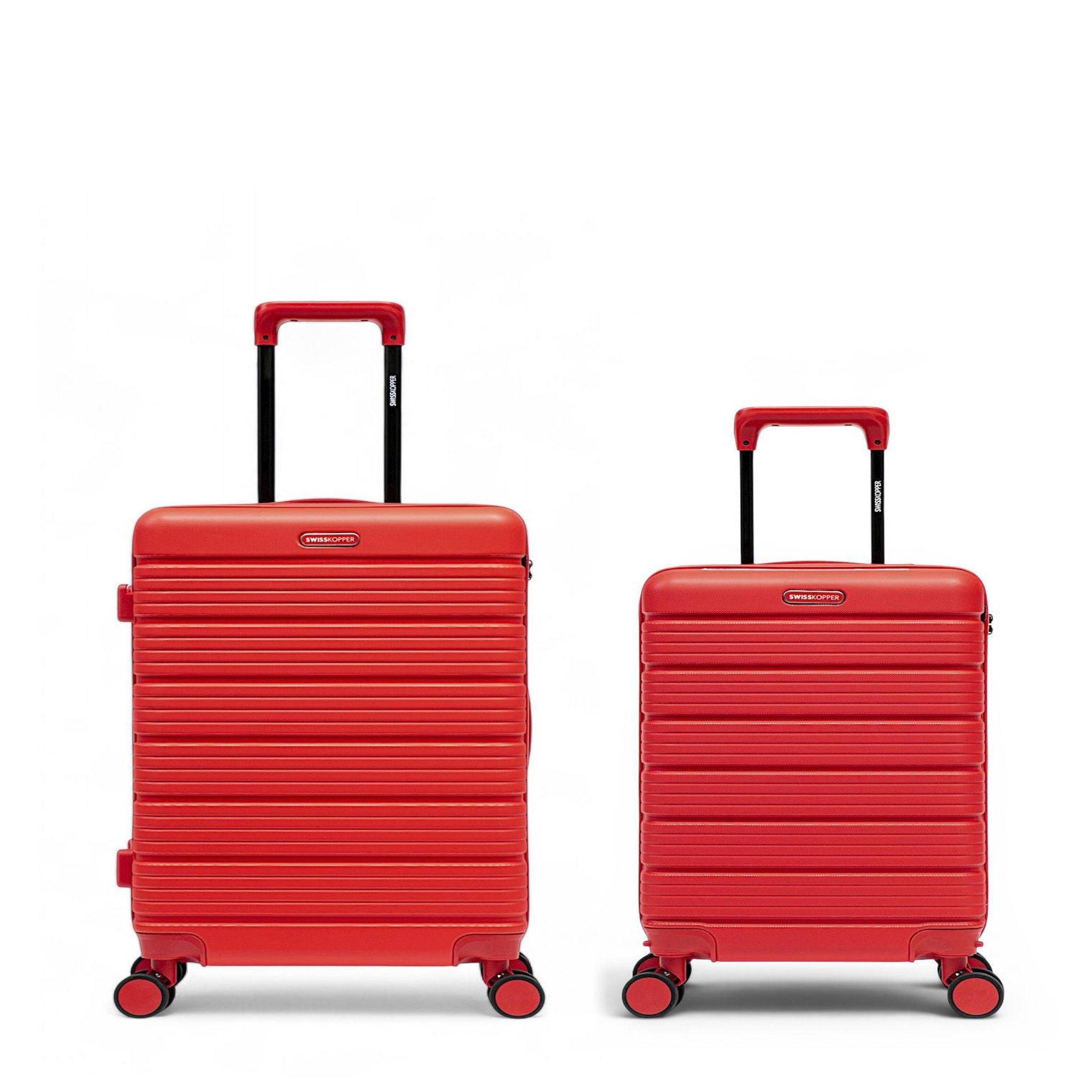 SWISS KOPPER Lot de 2 Valises Rigides Taille Moyenne et Cabine LUGANO