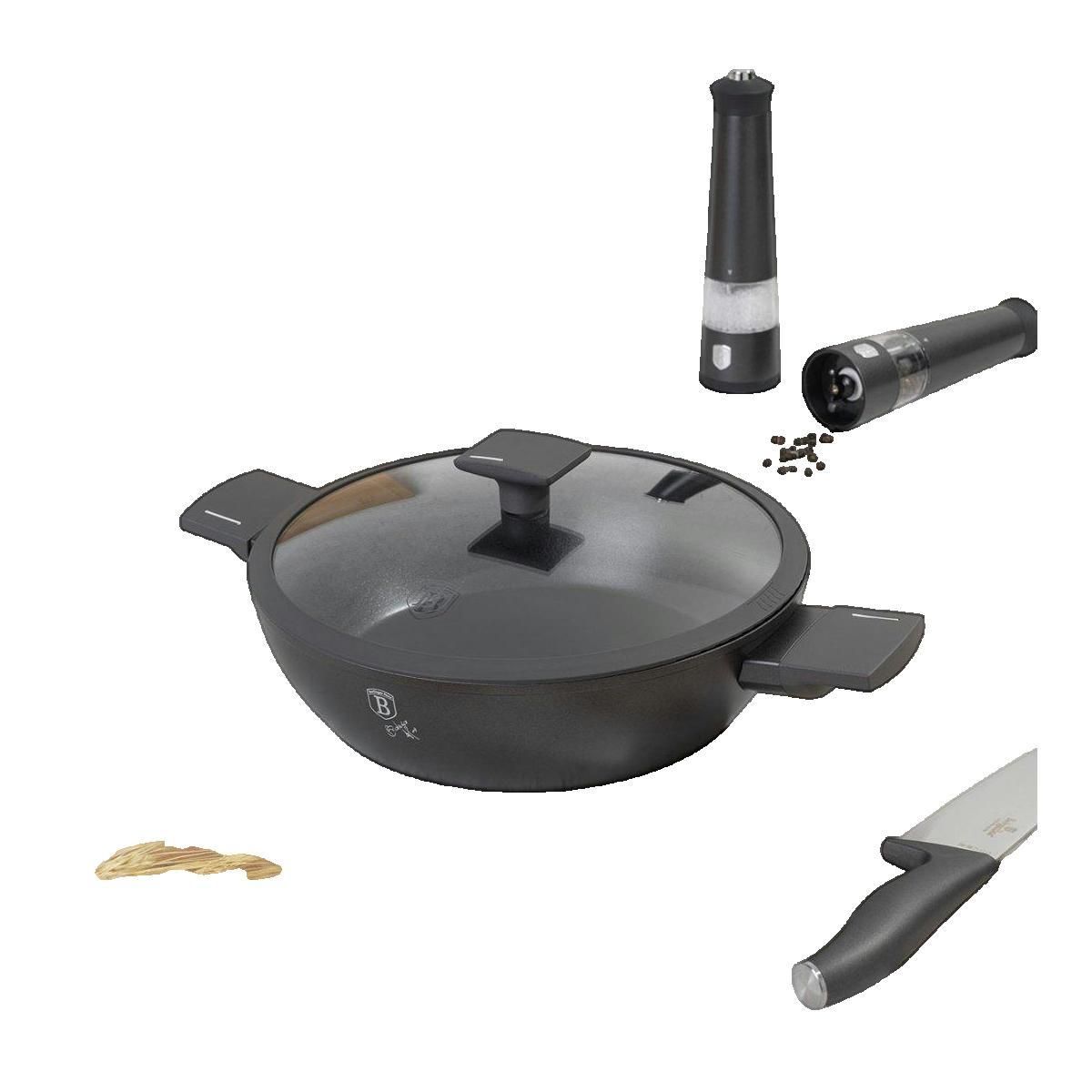 BERLINGER HAUS Casserole Berlinger Haus 28 cm Anthracite avec revêtement TitanPro antiadhésif