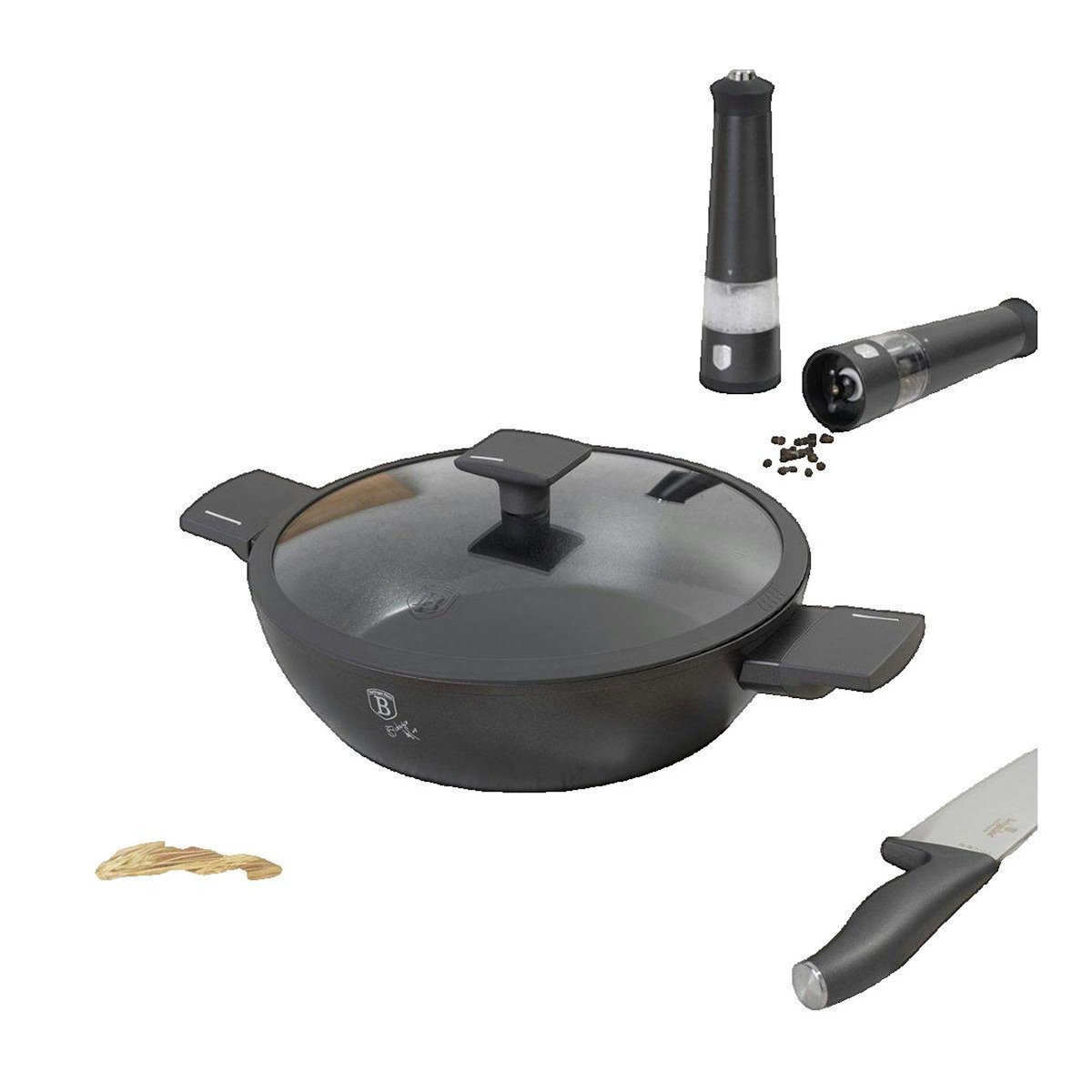 BERLINGER HAUS Casserole Berlinger Haus 28 cm Anthracite avec revêtement TitanPro antiadhésif