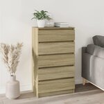 VIDAXL Commode Chene sonoma 60x36x103 cm Bois d'ingenierie