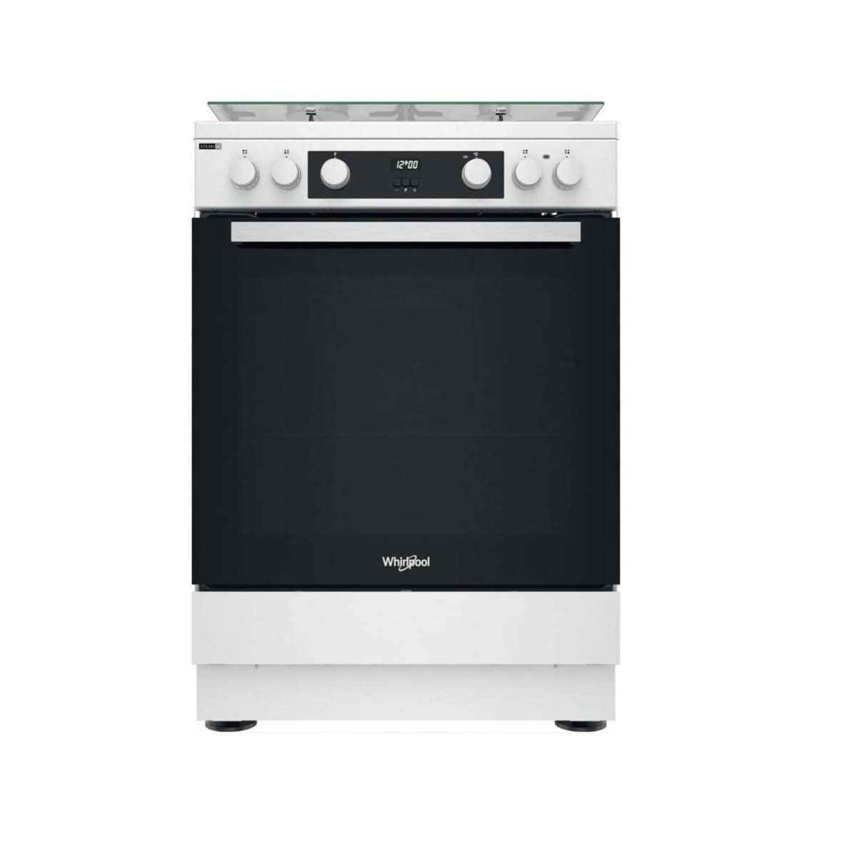 Whirlpool Cuisinière mixte 83l 4feux blanc - WS68M8CCWFR