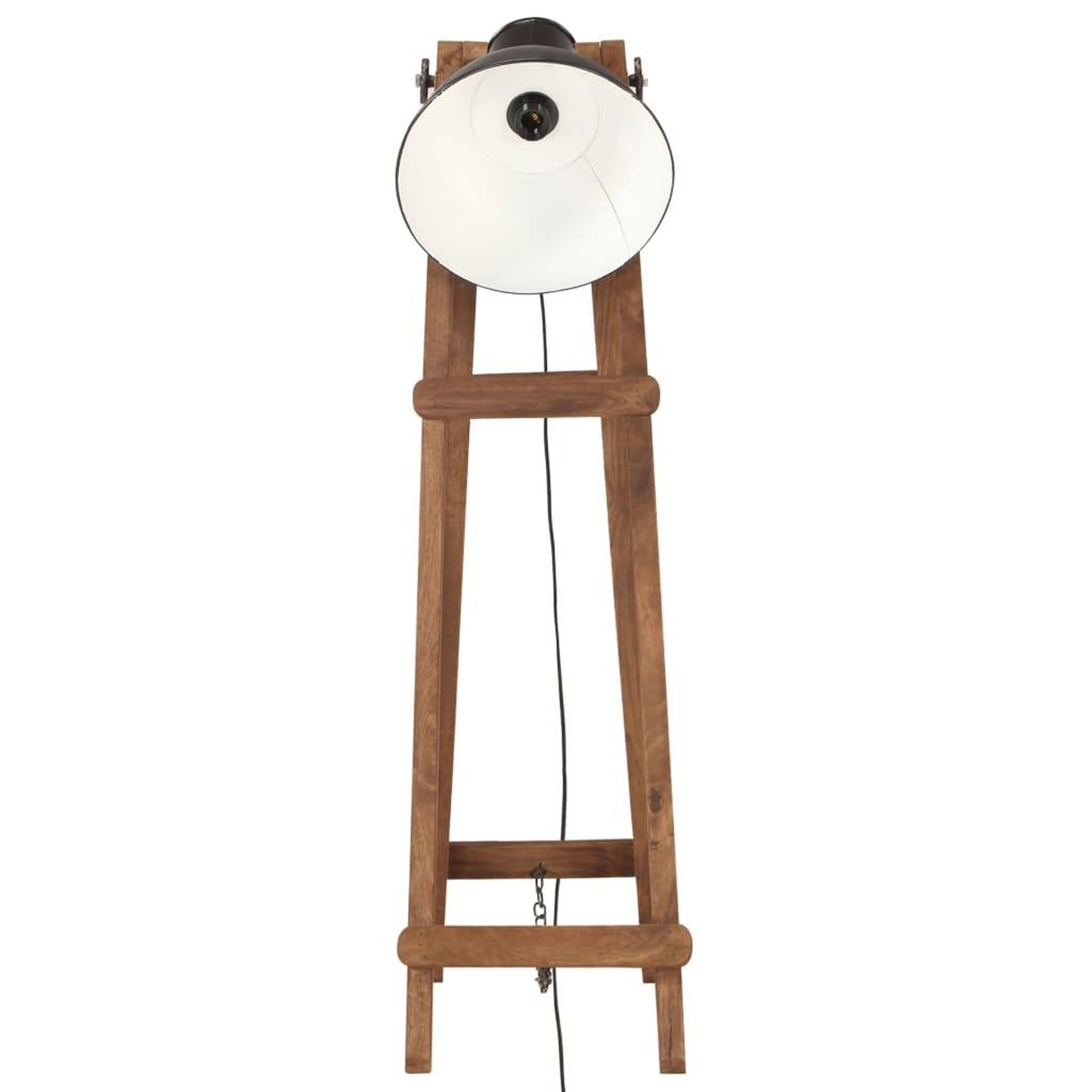 Voir la diapositive 4 : VIDAXL Lampadaires 3 pcs Noir E27 Bois de manguier massif