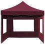 Voir la diapositive 5 : VIDAXL Tente de reception pliable et parois Aluminium 4,5x3 m Bordeaux