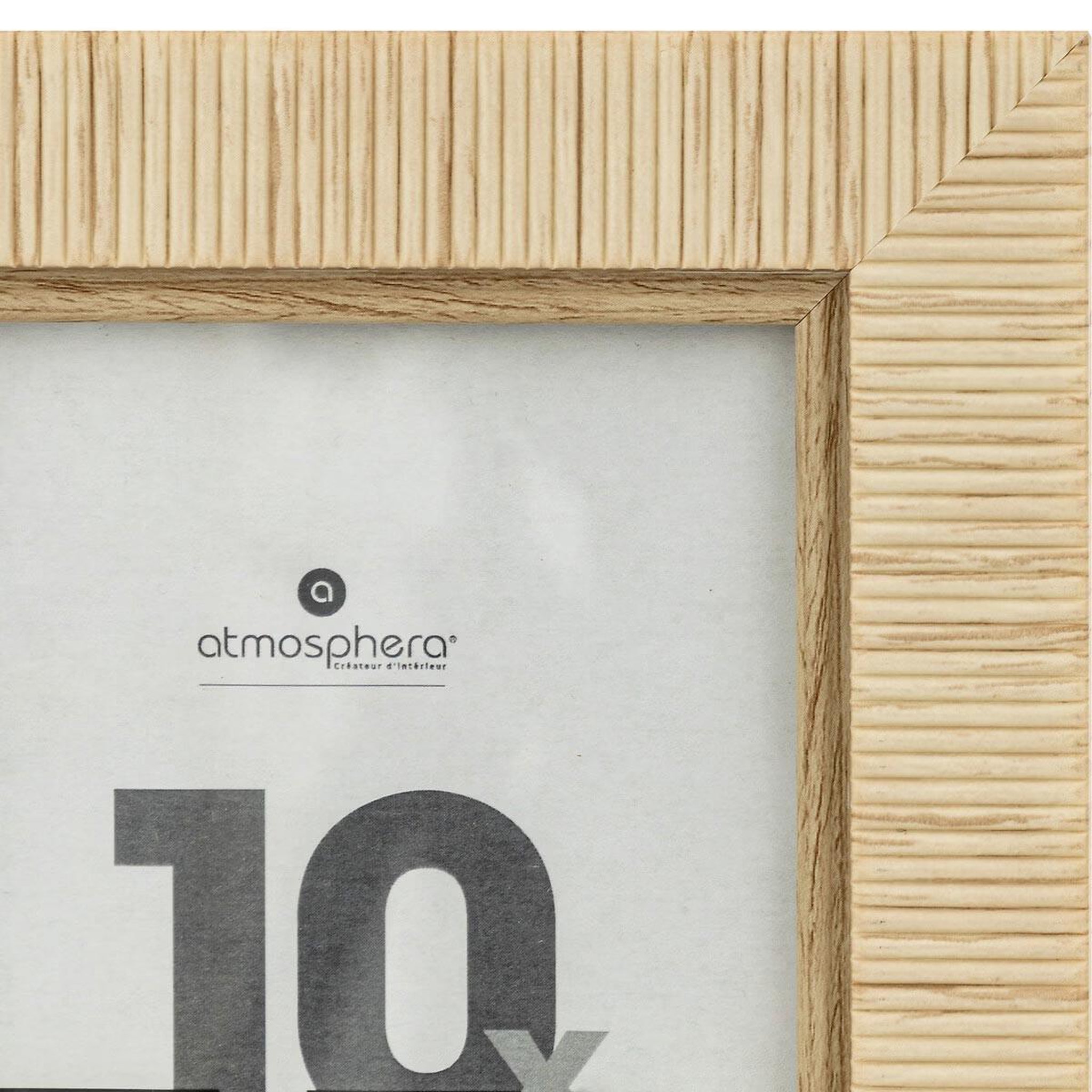 Voir la diapositive 2 : ATMOSPHERA Cadre photo déco  thea  10x15cm naturel