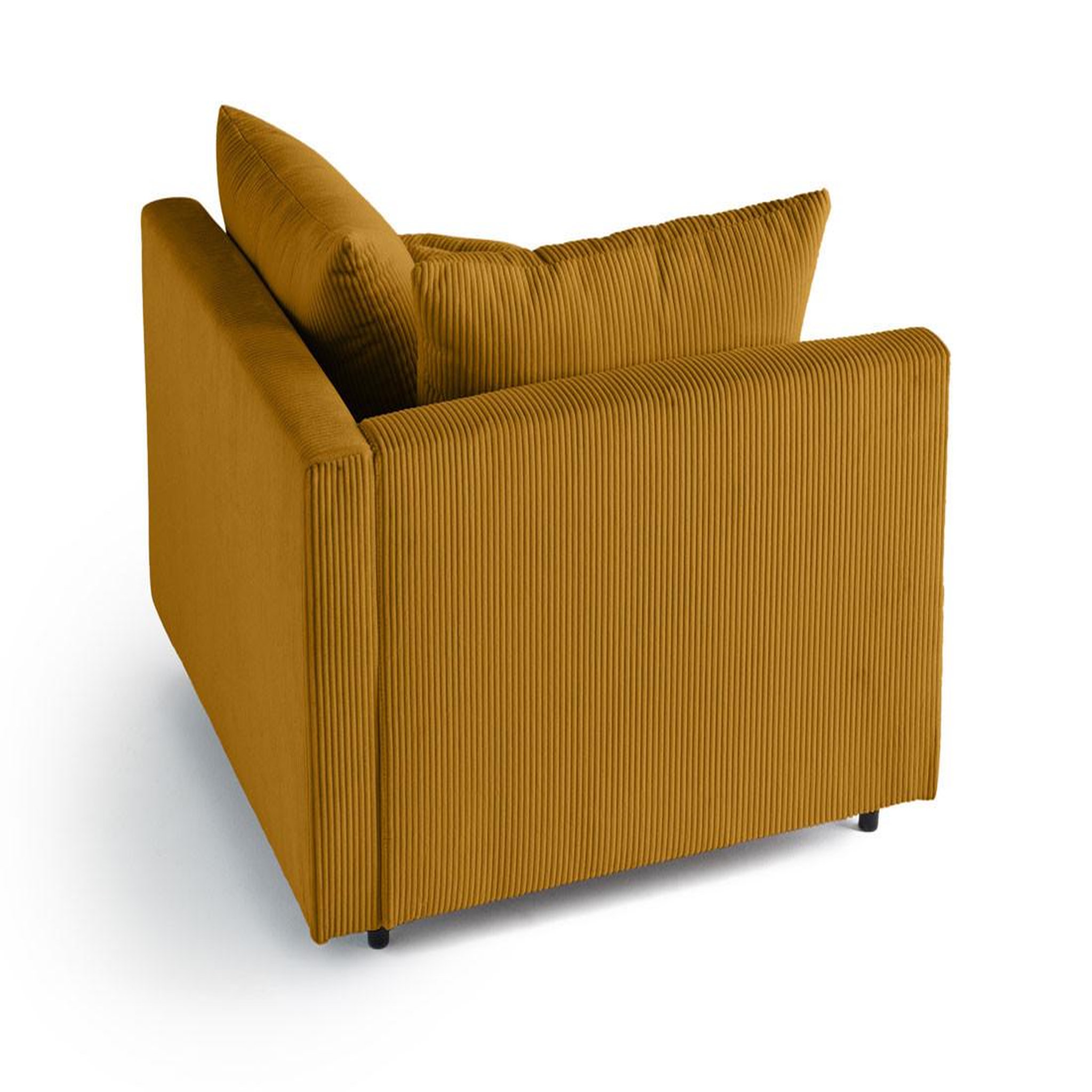 Voir la diapositive 4 : LISA DESIGN Edinburg - module d'assise d'angle gauche - en velours côtelé