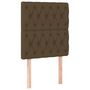 Voir la diapositive 2 : VIDAXL Tetes de lit 2 pcs Marron Fonce 80x7x78/88 cm Tissu