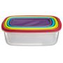 Voir la diapositive 2 : FIVE Lot de 4 Boîtes de Conservation  Colors  20cm Multicolore