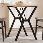 VIDAXL Pieds de table a manger cadre en Y 60x50x73 cm acier