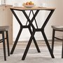 Voir la diapositive 1 : VIDAXL Pieds de table a manger cadre en Y 60x50x73 cm acier