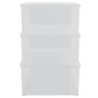 Voir la diapositive 4 : VIDAXL Boîtes de rangement en plastique 3 pcs 10 L empilables