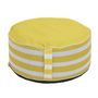 Voir la diapositive 3 : The Home Deco Factory Pouf gonflable à rayures - Jaune