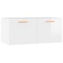 Voir la diapositive 2 : VIDAXL Armoire murale Blanc brillant 80x35x36,5 cm Bois d'ingenierie