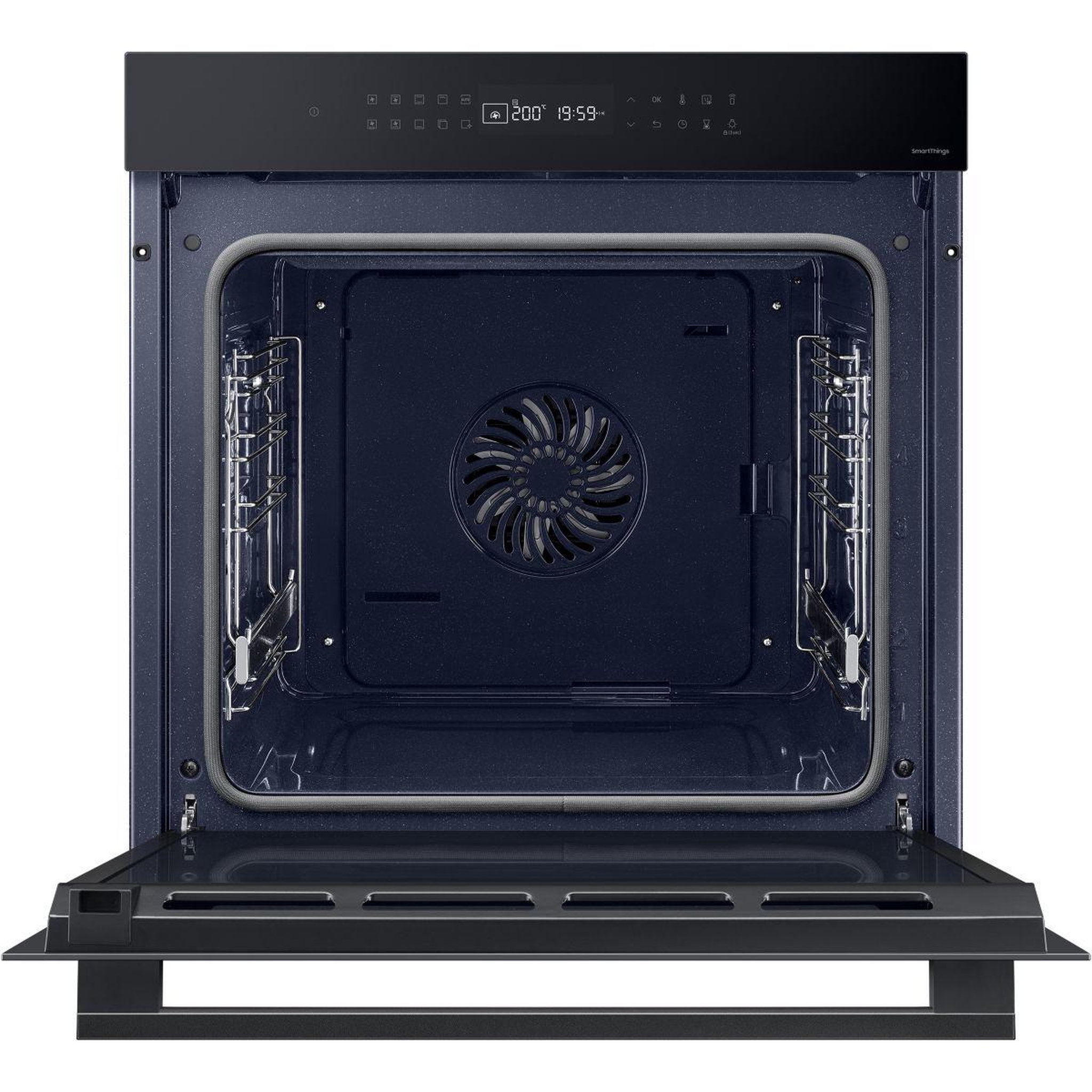 Voir la diapositive 2 : Samsung Four encastrable nv7b4030yck - pyrolyse - chaleur pulsée - porte froide - rails télescopiques
