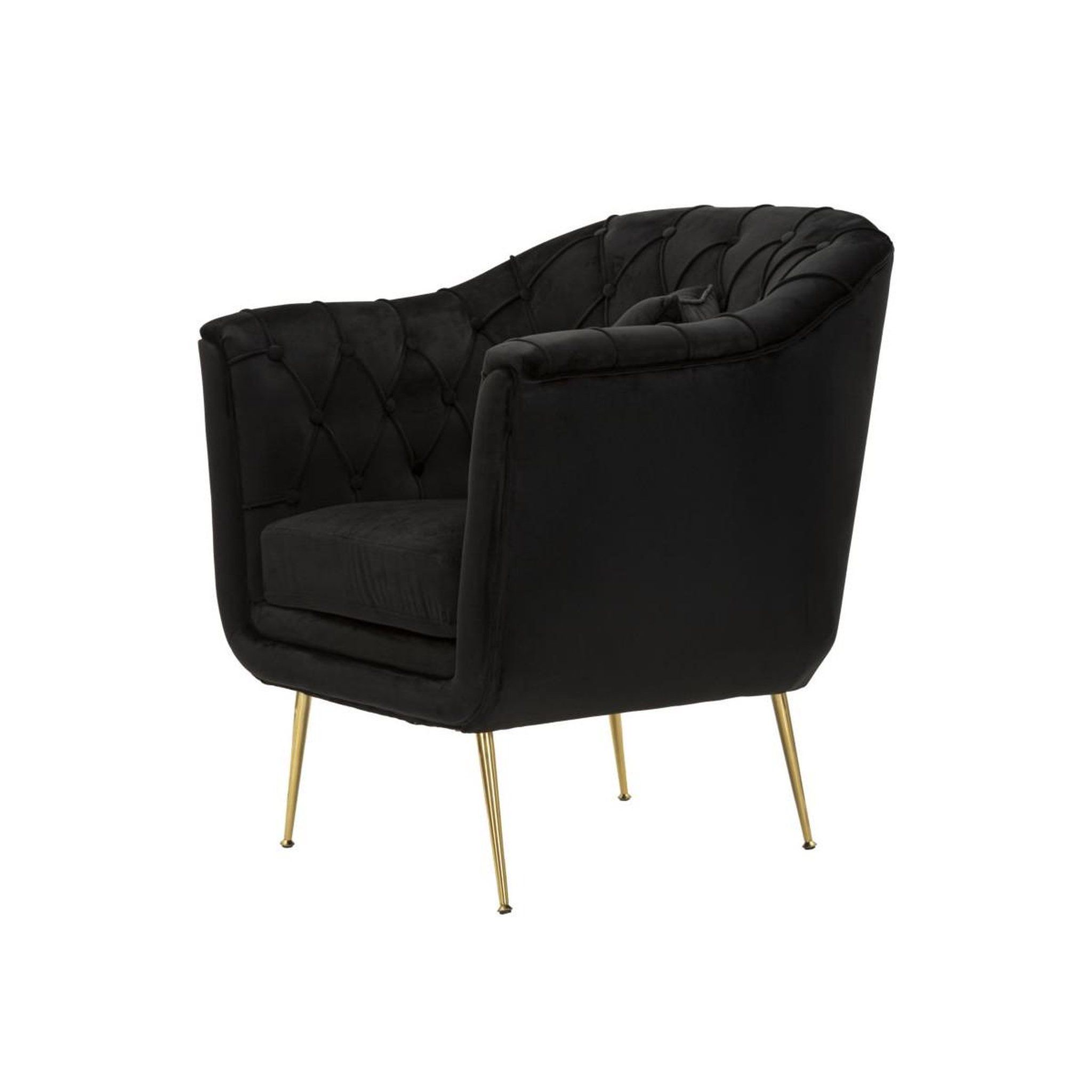 Voir la diapositive 3 : Paris Prix Fauteuil design matelassé  budapest  91cm noir