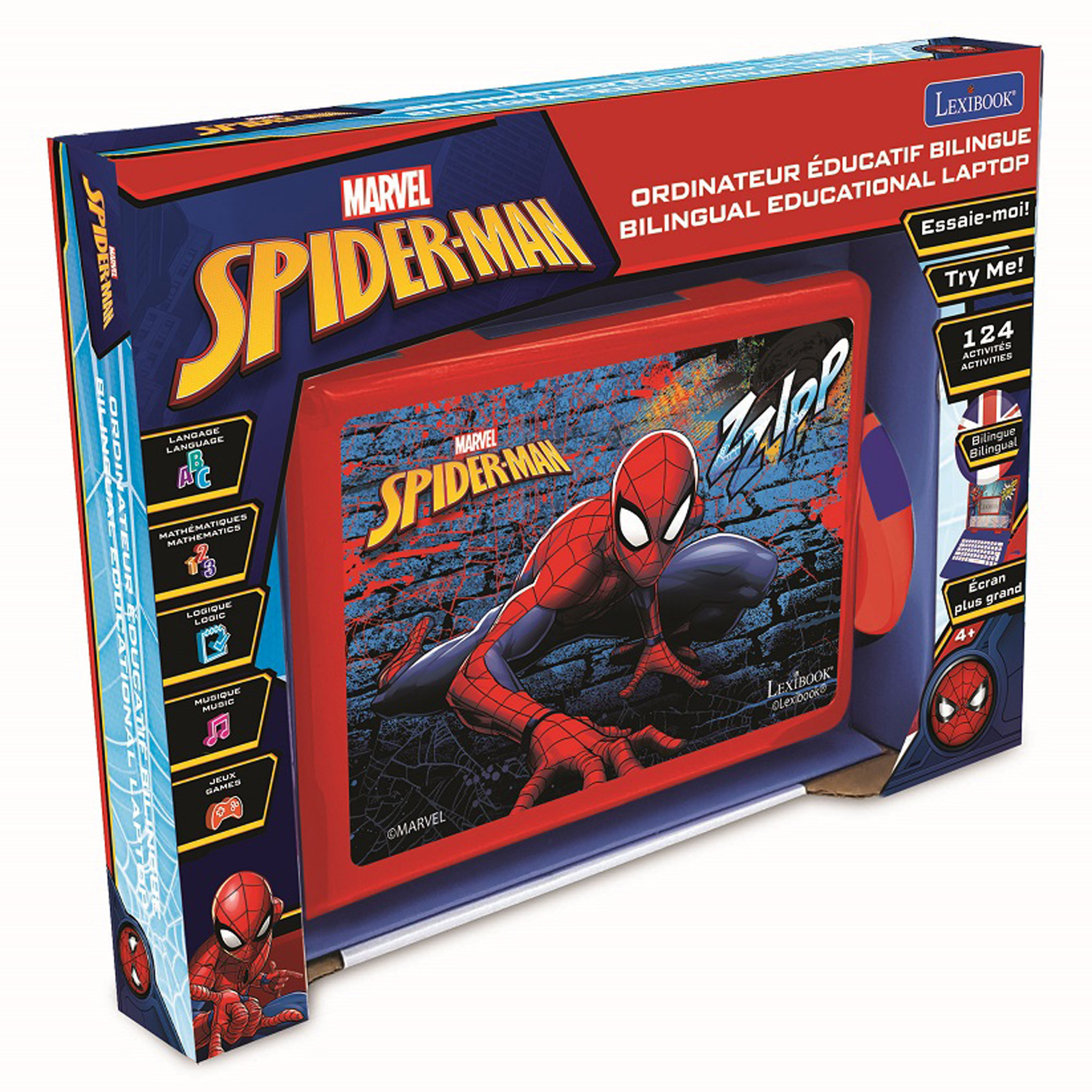Voir la diapositive 2 : LEXIBOOK Ordinateur éducatif Spiderman
