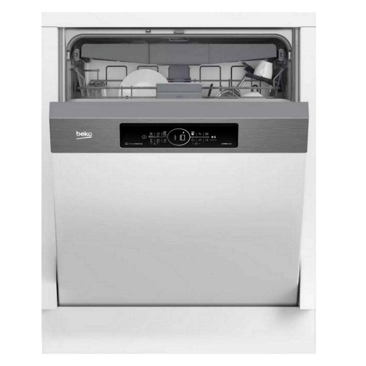 Beko Lave-vaisselle 60cm 16 couverts 44db intégrable avec bandeau - BDSN38640X