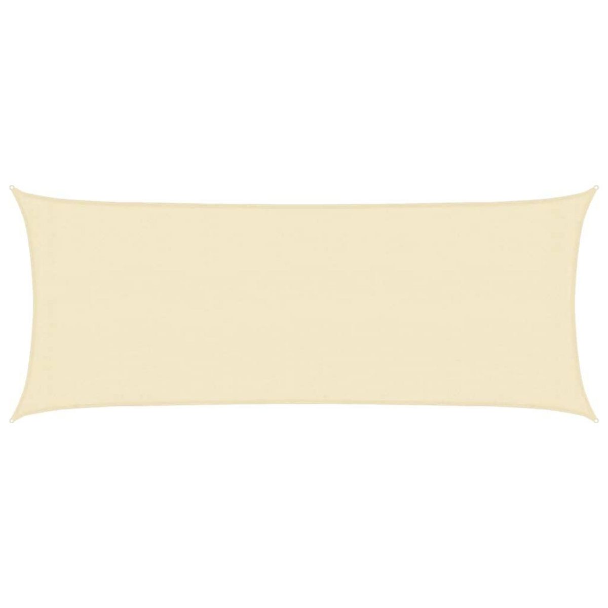 VIDAXL Voile d'ombrage 160 g/m^2 Creme 2x4,5 m PEHD